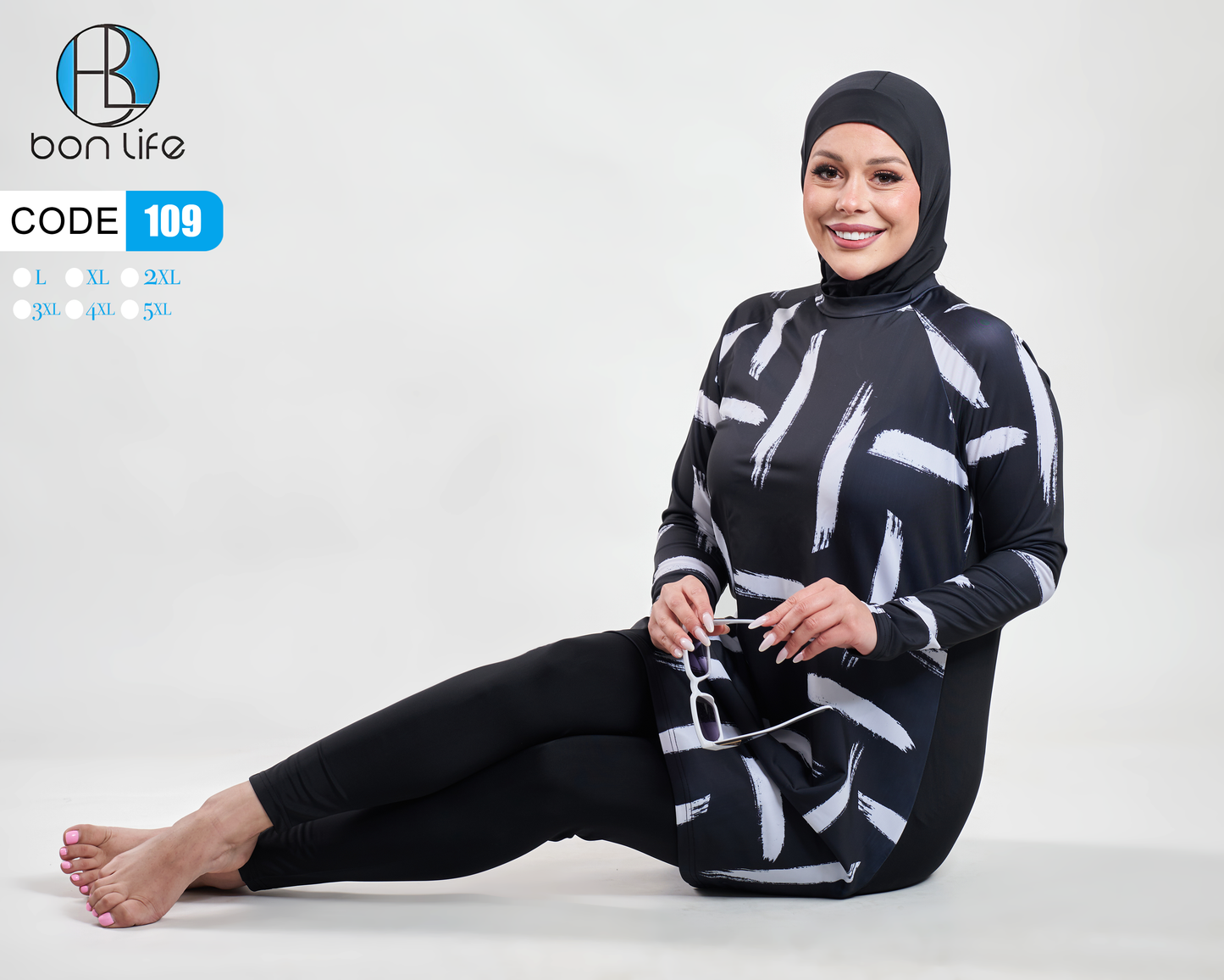 بوركيني Bon Life مقاسات كبيرة بتصميم عصري وأنيق لصيف 2026.