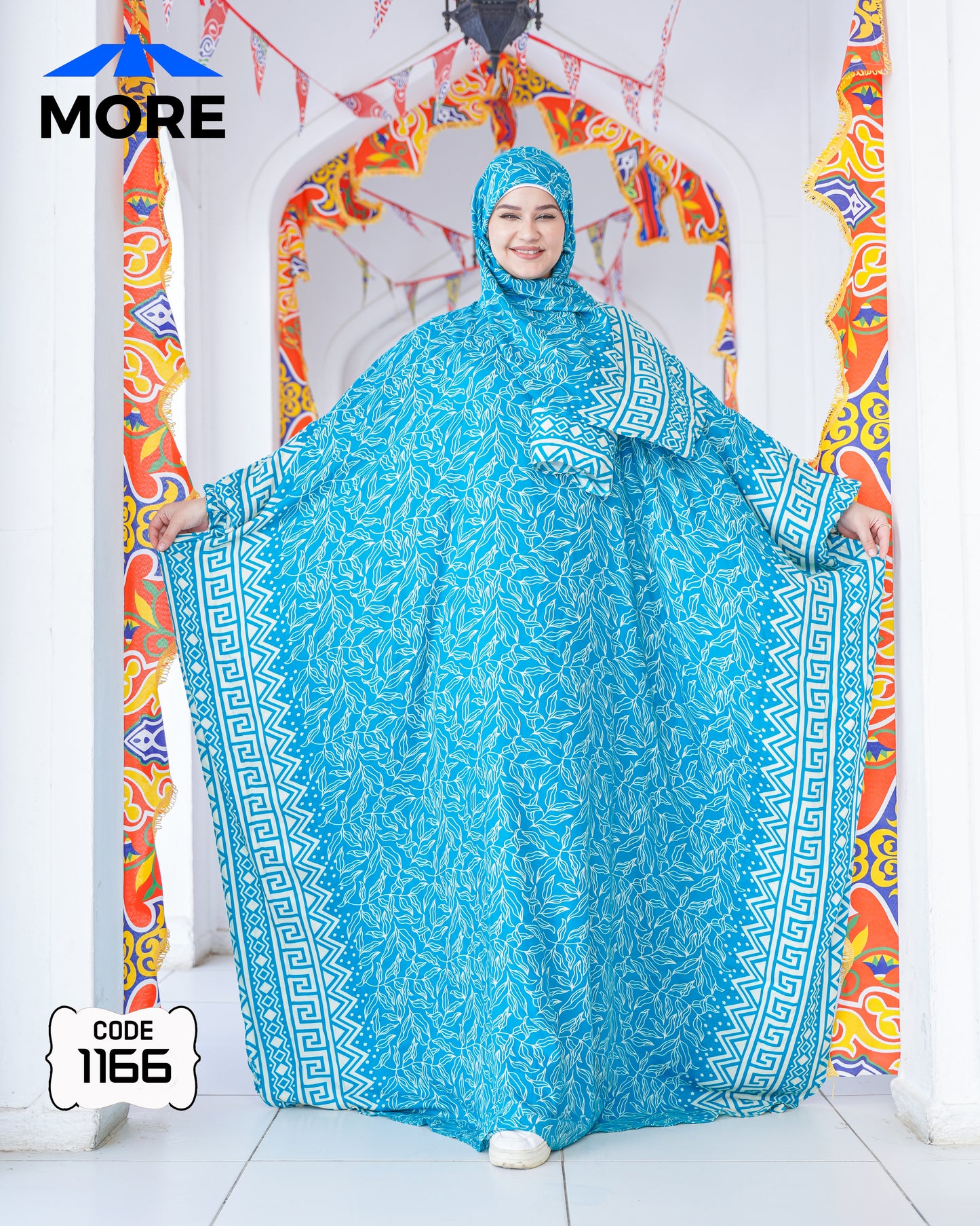 إسدال فراشة صلاة حريمي واسع – كود 1166