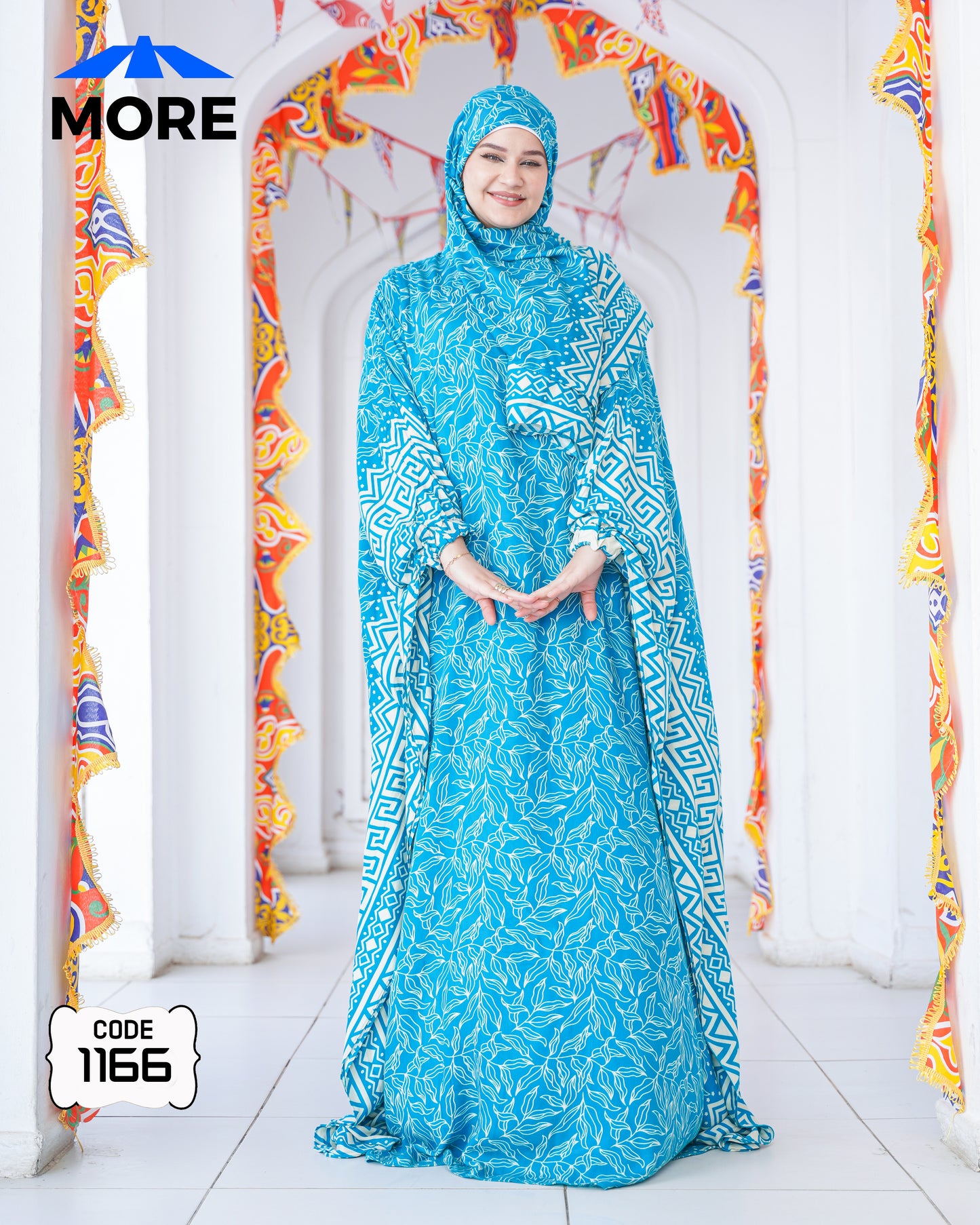 إسدال فراشة صلاة حريمي واسع – كود 1166