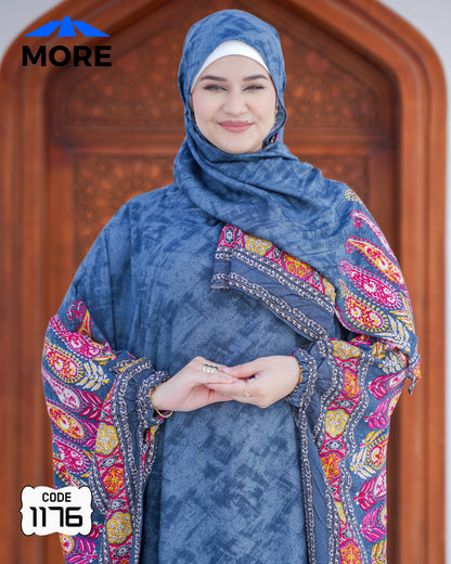 إسدال فراشة صلاة حريمي واسع – كود 1176