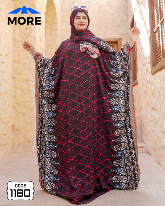 إسدال فراشة صلاة حريمي واسع – كود 1180