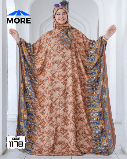 إسدال فراشة صلاة حريمي واسع – كود 1178