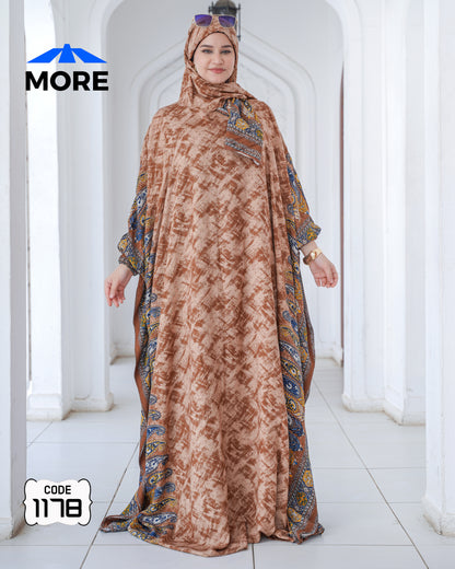 إسدال فراشة صلاة حريمي واسع – كود 1178