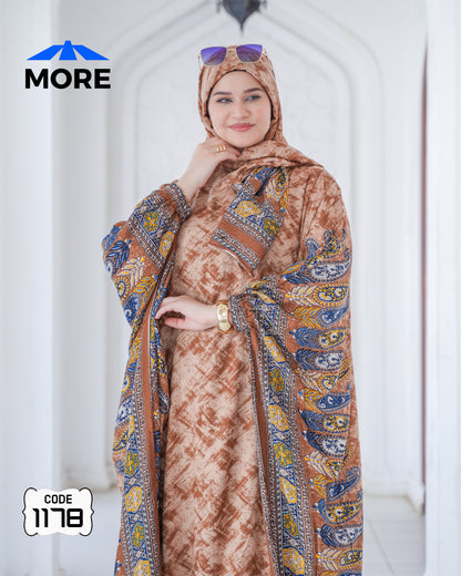 إسدال فراشة صلاة حريمي واسع – كود 1178