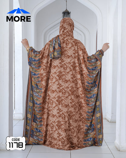 إسدال فراشة صلاة حريمي واسع – كود 1178