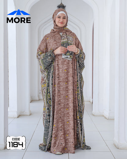 إسدال فراشة صلاة حريمي واسع – كود 1184