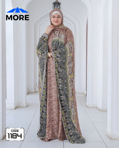 إسدال فراشة صلاة حريمي واسع – كود 1184