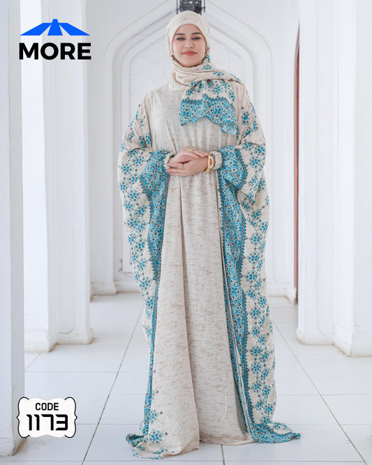 إسدال فراشة صلاة حريمي واسع – كود 1173