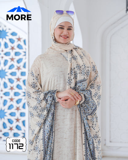 إسدال فراشة صلاة حريمي واسع – كود 1172