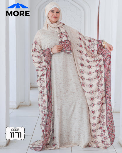 إسدال فراشة صلاة حريمي واسع – كود 1171