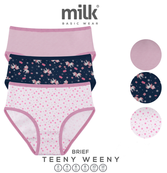 Milk pack of 3 girls Underwear