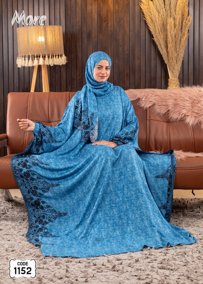 إسدال فراشة فسكوز قطن 100% كود 1152 من More - صورة كاملة
