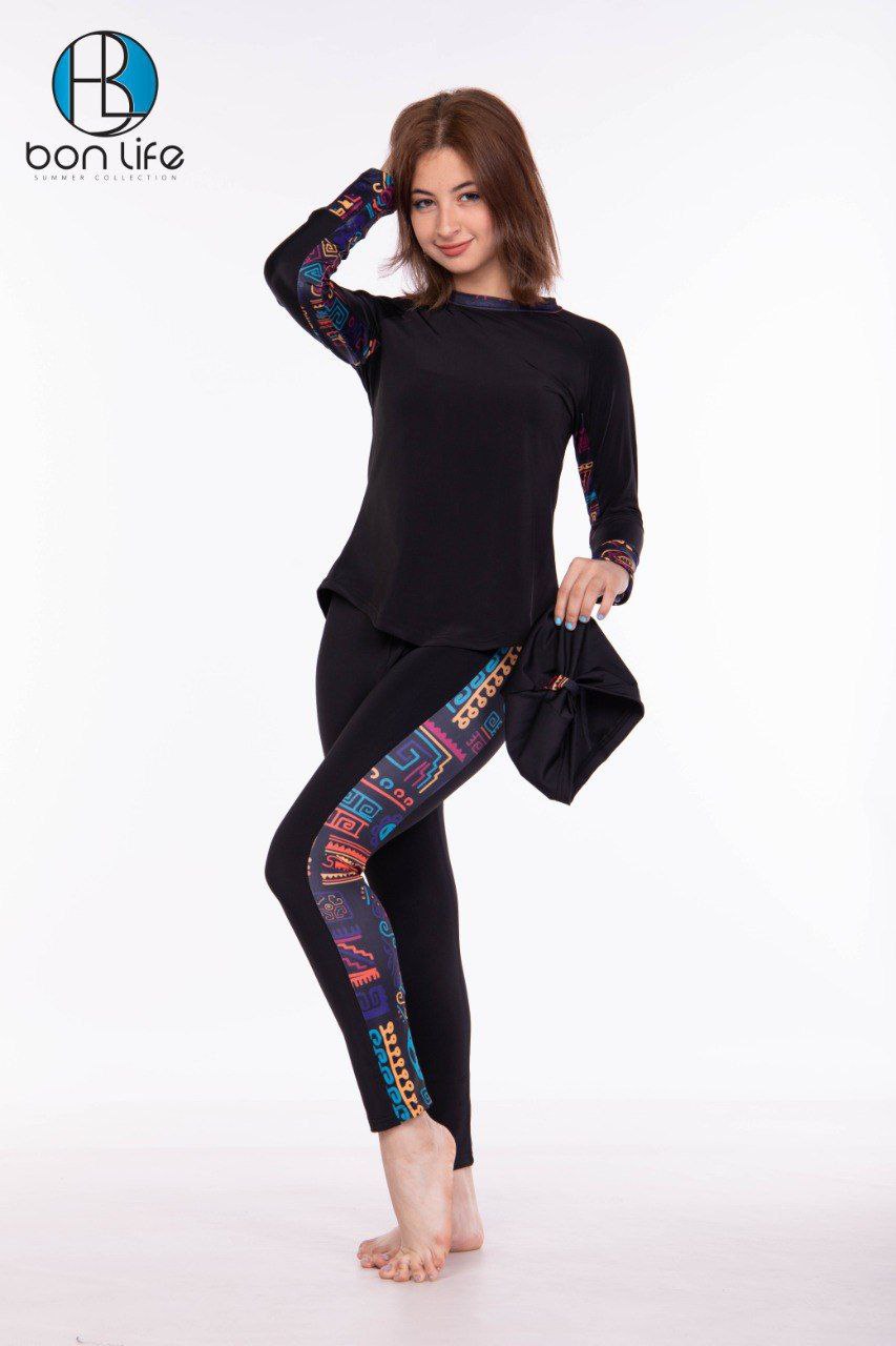 Bon Life Teen Burkini - Code: 1502 | بوركيني بناتي سن محير - بون لايف كود 1502