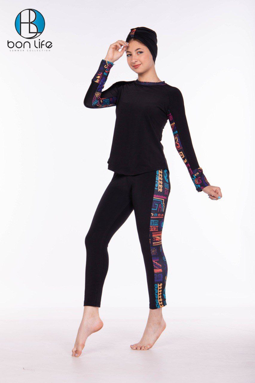 Bon Life Teen Burkini - Code: 1502 | بوركيني بناتي سن محير - بون لايف كود 1502