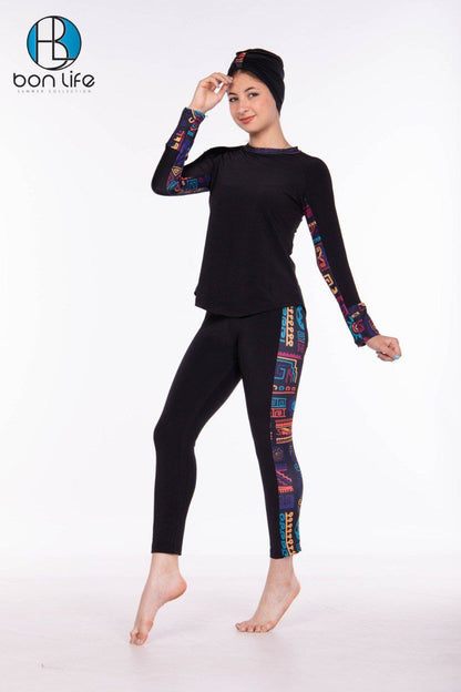 Bon Life Teen Burkini - Code: 1502 | بوركيني بناتي سن محير - بون لايف كود 1502