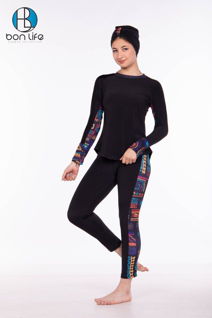 Bon Life Teen Burkini - Code: 1502 | بوركيني بناتي سن محير - بون لايف كود 1502