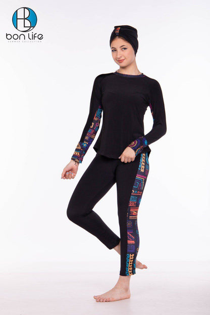 Bon Life Teen Burkini - Code: 1502 | بوركيني بناتي سن محير - بون لايف كود 1502
